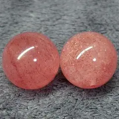 B185　天然モスコバイトインクォーツ　13.3ミリ