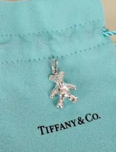 ティファニークマテディベアネックレストップAG925