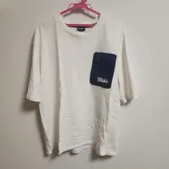 FIRST DOWN ポケット付き Tシャツ ホワイト XLのサムネイル
