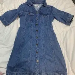 REDYAZEL デニム半袖ミニワンピース