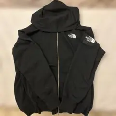 ノースフェイス　ブラックzipパーカー