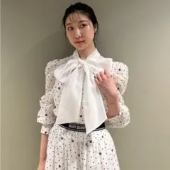 リリーブラウン マリークワント MARY QUANTデイジードットブラウス ロゴ