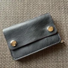 MARYAM ホースフロント ショートトラッカーウォレット茶芯