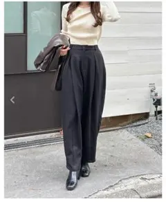 新品　INGNI　ブラック コクーンパンツ Mサイズ