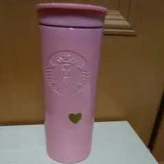 スターバックスバレンタインステンレスボトルハートピンク　未使用