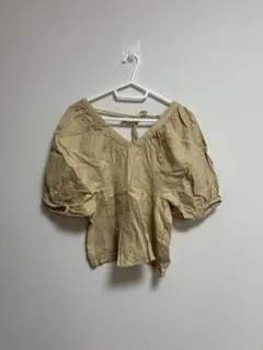 SNIDEL ベージュ バルーンスリーブ トップス