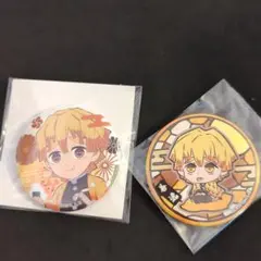 鬼滅の刃　街歩きぷちざぶ缶バッジセット　我妻善逸