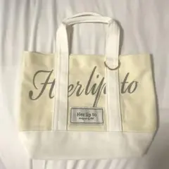 ハリプトート Her lip to ミニトートバッグ イエロー - メルカリ