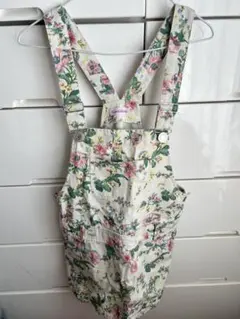 花柄サロペットスカート