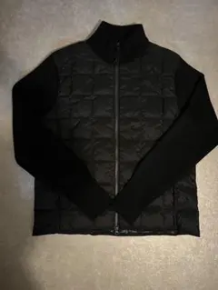 TAION ベーシック ハイネックWジップ ニットスリーブダウンジャケット