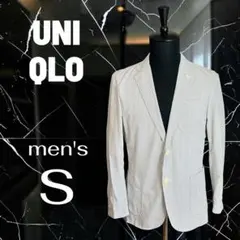 美品✨【UNIQLO】ドライライトウエイトジャケット ストライプ　グレー　Sのサムネイル