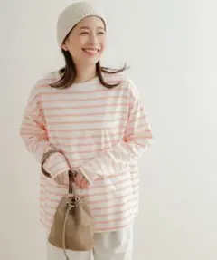 URBAN RESEARCH DOORS ボーダーワイドプルオーバー