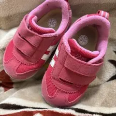 【13.0】アシックス　ベビーシューズ　レッド　ピンク