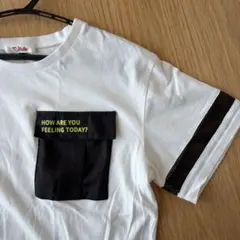 ピンクラテ　デザインTシャツ白　S 美品
