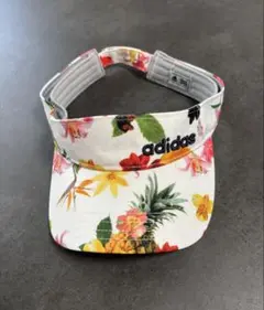 アディダスゴルフ　レディースバイザー　フリーサイズ　花柄