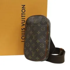美品 ルイヴィトン モノグラム ポシェットガンジュ ボディバッグ M51870