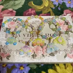 カラフルキャリッジビーズブレスレット5個セット