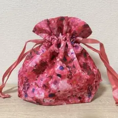 新品 DECORTE 花柄 巾着 ポーチ 非売品