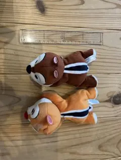 チップとデール　セット　肩のせぬいぐるみ　くっつきぬいぐるみ