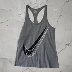 NIKE ナイキ タンクトップ グレー Mサイズ ドット スウッシュ