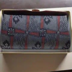 大島紬　幾何学模様のツーウェイバッグ