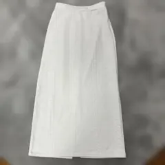 ケーブル編み模様　ロングスカート　Mサイズ