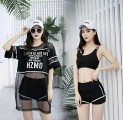 ラストセール✿ジュニア キッズ ラッシュガード 水着 3点セット 160 女の子