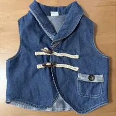 90センチmoujonjon デニムベスト