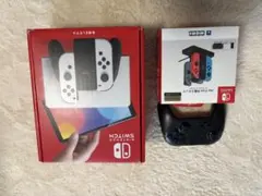 美品✨NintendoSwitch有機ELモデルホワイト プロコン 充電スタンド