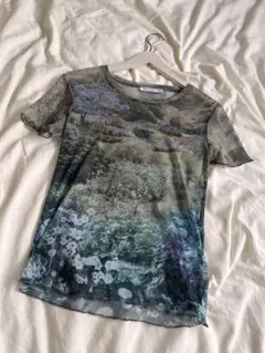 【ZARA姉妹ブランド】Stradivarius シースルー花柄プリントTシャツ