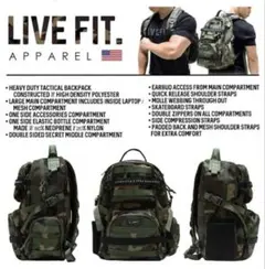 LIVE FIT Backpack バックパック リュックサック迷彩のサムネイル