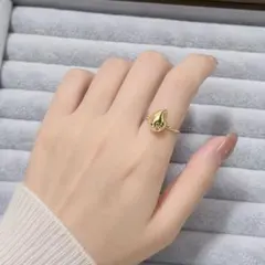 ‼️最終値下げ中‼️ツツミ K10 イエローゴールドリング ブシュロン風 最終値下げ中‼️ツツミ K10 イエローゴールドリング ブシュロン風