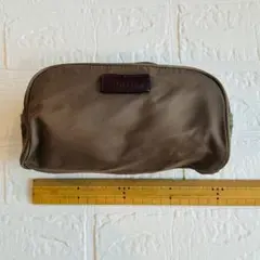 Max Mara ポーチ　茶色　ブラウン　メイクポーチ　ペンケース