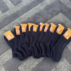 HEATTECH ショートソックス 25-27cm ブラック　UNIQLO