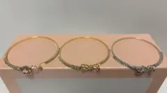 ビジュー付きバングル 3点セット