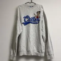chillax Betty Boop　刺繍スウェット　トレーナー　L