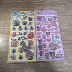 うるちゅる　ドロップシール　サンリオ 日焼けキティ　パペットスンスン