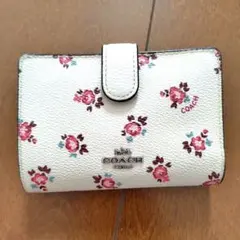 COACH 花柄 二つ折り財布