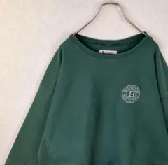 90s champion　スウェット　刺繍　緑　グリーン 3L オーバーサイズ