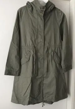 モッズコート・ロングコート・カーキ色・S・アースミュージック＆エコロジー・美品