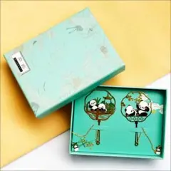 しおり　パンダ　金属製　新品　未使用　箱あり
