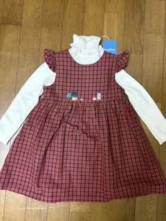 familiar 新品タートルネック110cm ジャンバースカート100cm