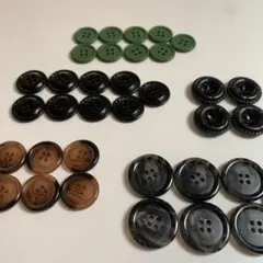 いろいろ4つ穴ボタンセット 35個