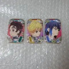 鬼滅の刃 まるかく缶バッジ セット 炭治郎 善逸 伊之助