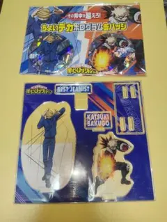 爆豪勝己/ベストジーニスト ヒロアカ アクスタ ちょいデカホログラム缶バッジ