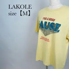 LAKOLE プリント　Tシャツ　クルーネック　くすみカラー　【116】のサムネイル