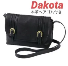 DAKOTA キューブ ショルダーバッグ レザー　本革 オリジナルヘアゴム