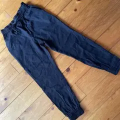h*u様 GU 黒 ロングパンツ ウエストゴム　130cm