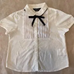 コムサイズム 半袖シャツ 100A ホワイト（女の子）
