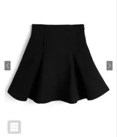 インパン裏地付きハイウエストフレアミニスカート[ru1465]M